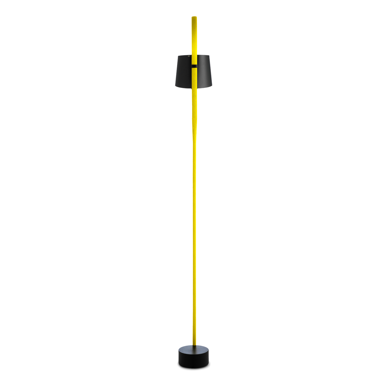 HAY Rope Trick LED-Stehleuchte schwarz/gelb