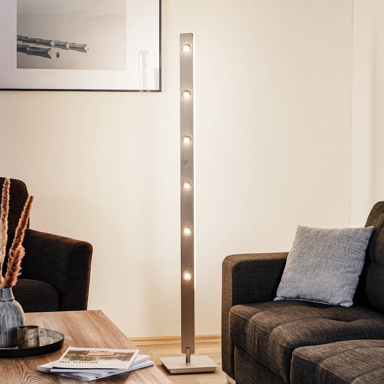 BANKAMP Caro lampadaire LED à commande gestuelle