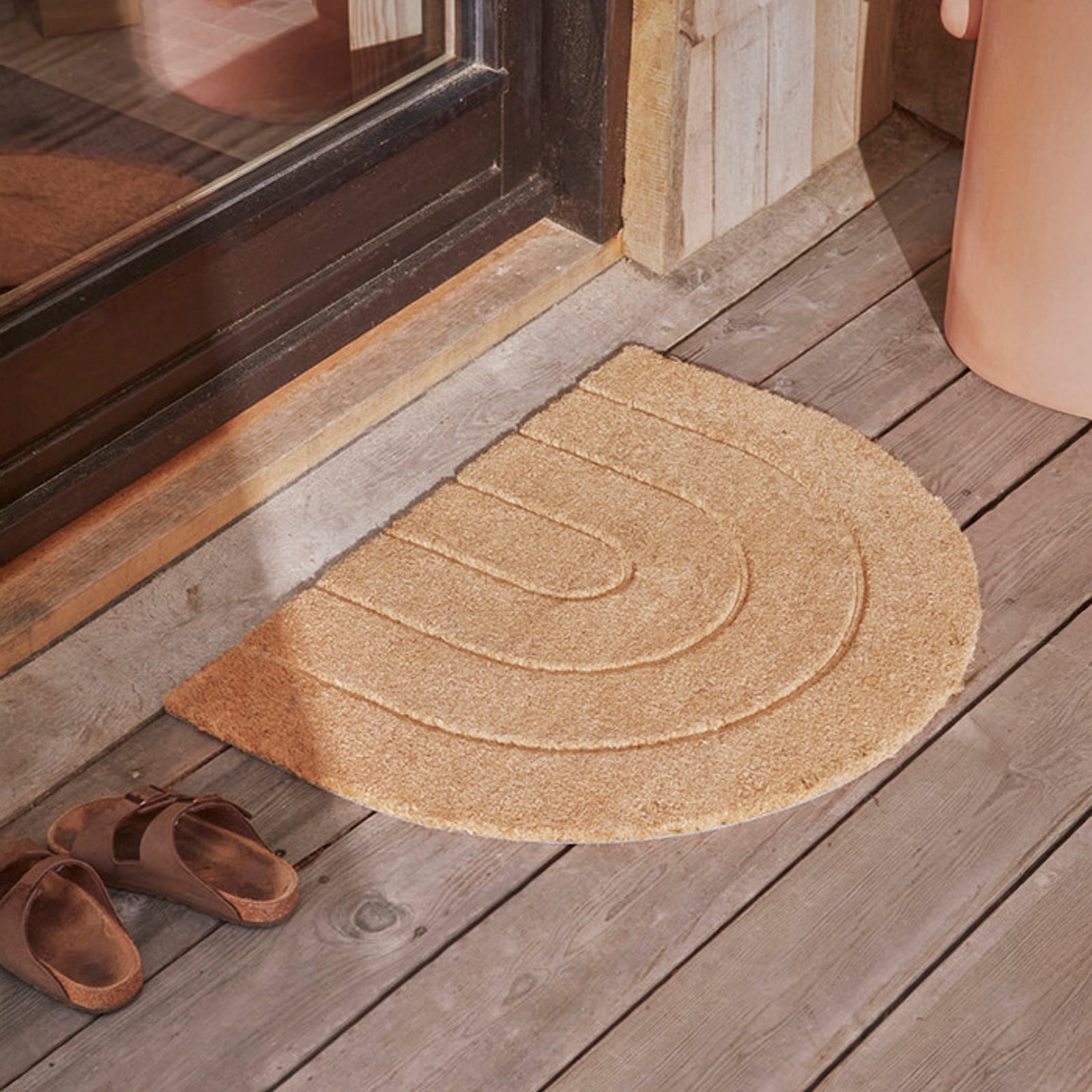 Paillasson Rainbow, beige, 75 cm x 55 cm - OYOY Living Design