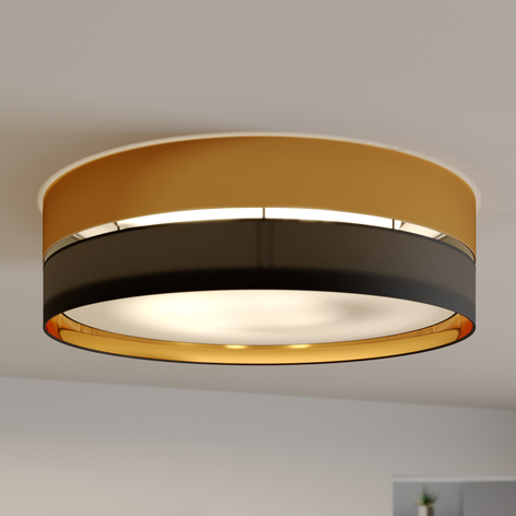 Lampa sufitowa Hilton, czarna/złota