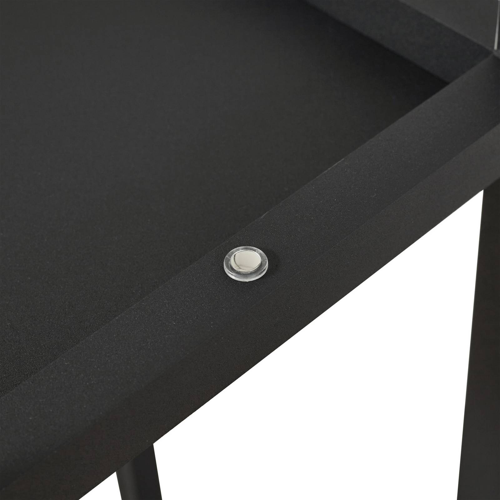 Lindby Lampa stojąca LED Birta, stojąca, półka, wysokość 155 cm