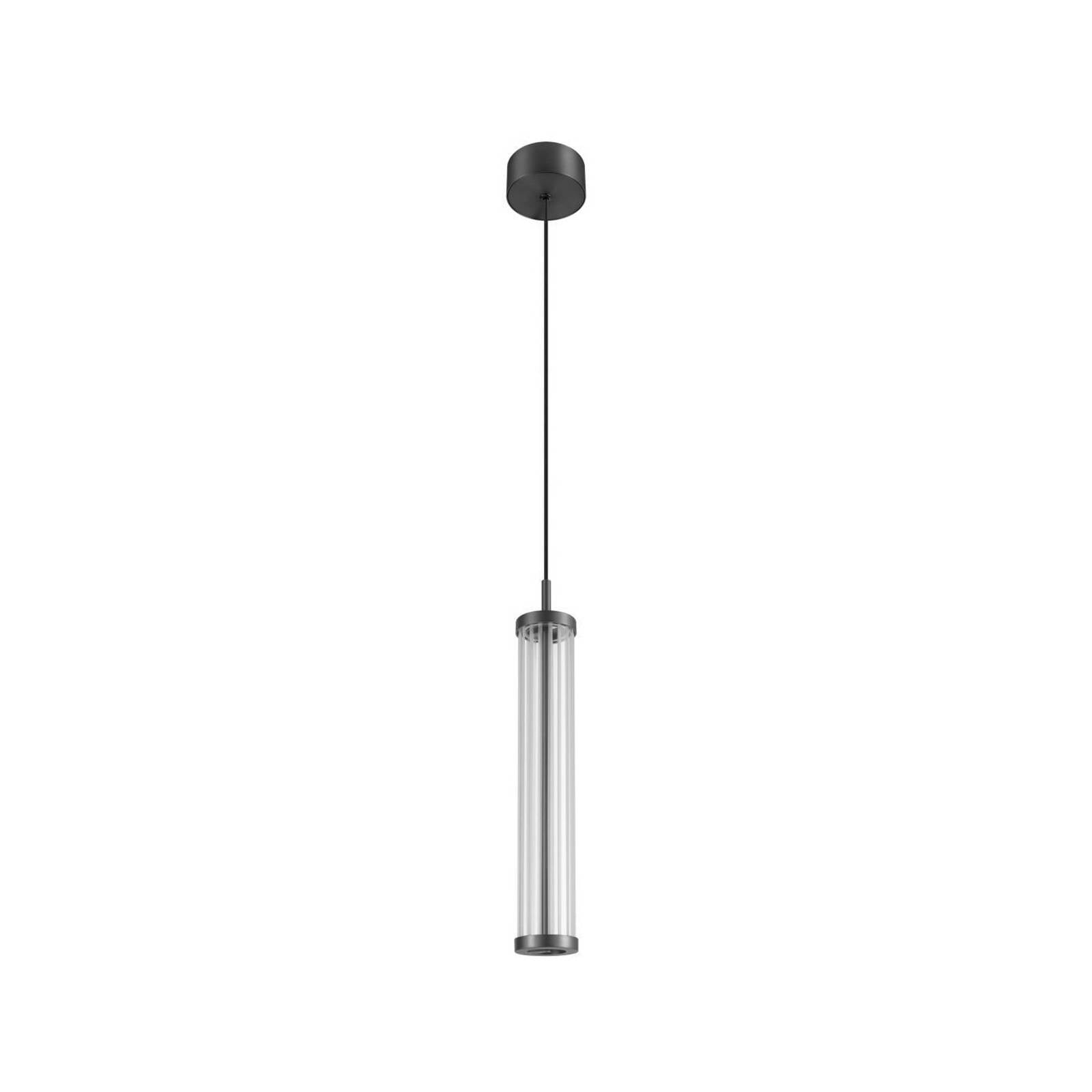 SLV LED-Pendellampe Quimera, bronzefarben, Ø 8 cm, CCT