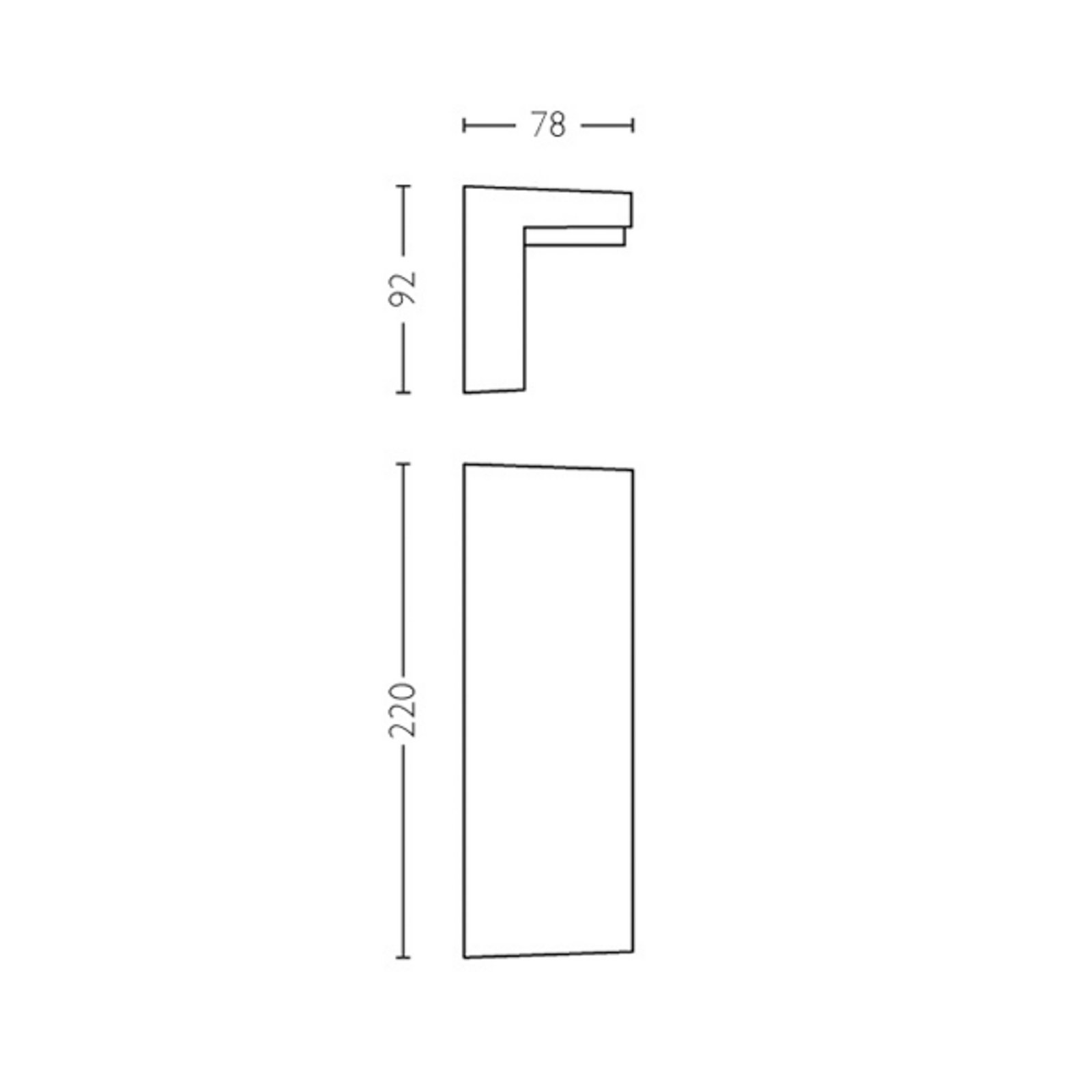 Philips LED лампа за външна стена Bustan, 2 броя, 2700K
