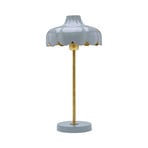 PR Home Wells table lamp, blue/gold Height 50 cm