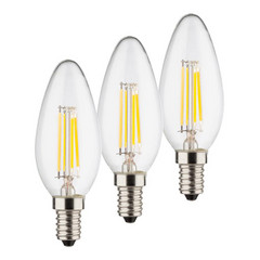 LED крушка за свещ E14 4W 2,700K комплект от 3