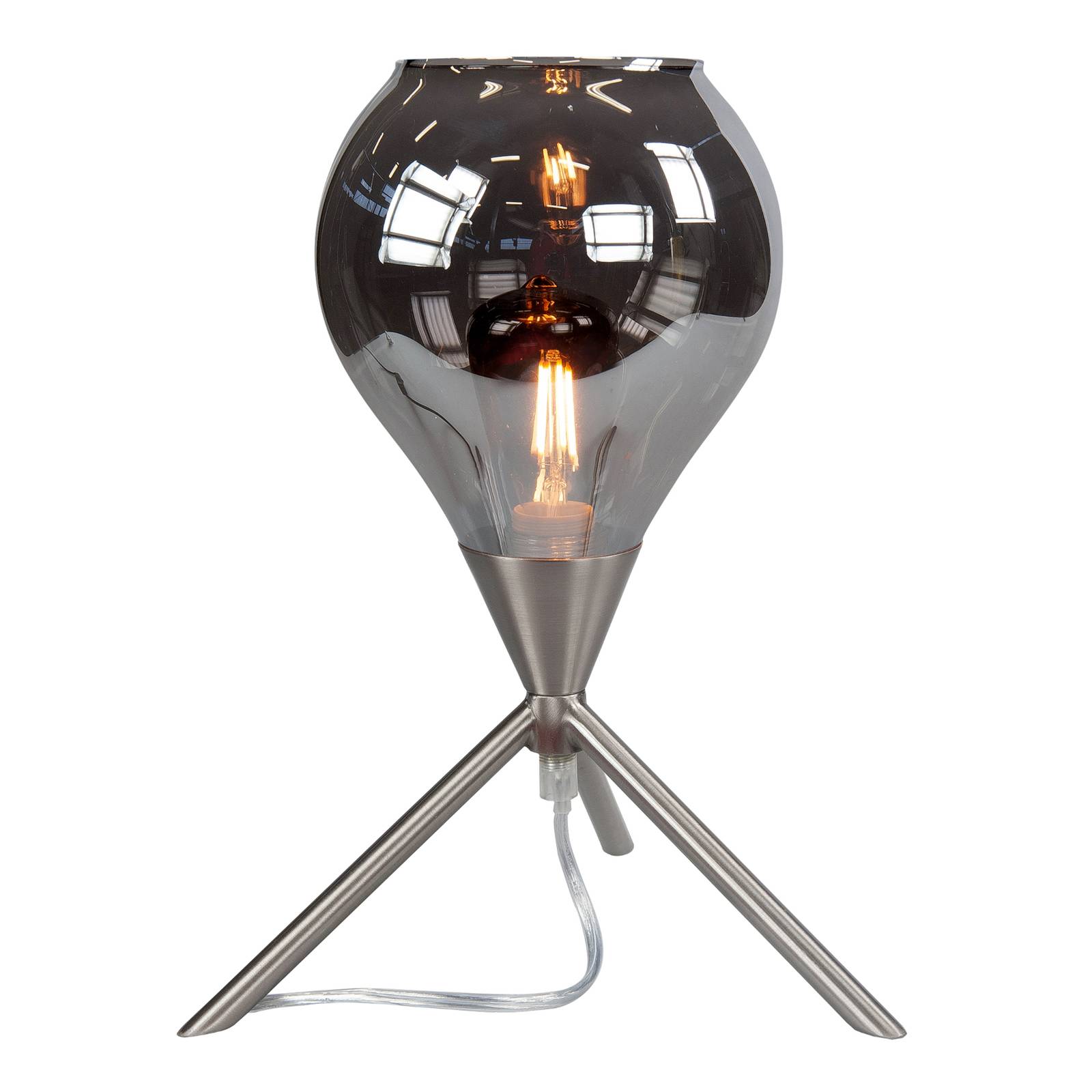 Image of Cambio lampe à poser, nickel/smoke 8718379040191