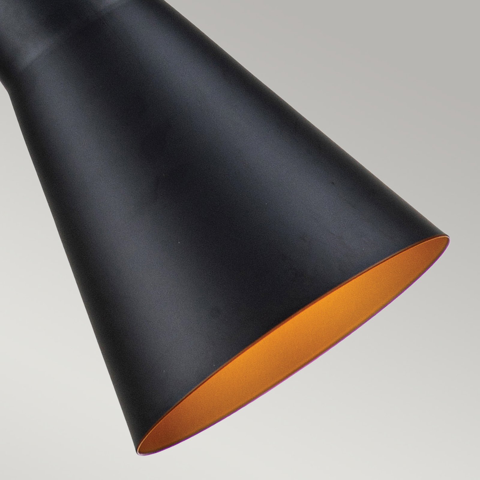 Závesné svietidlo Etoile 1-pl Ø17,8cm čierna matná