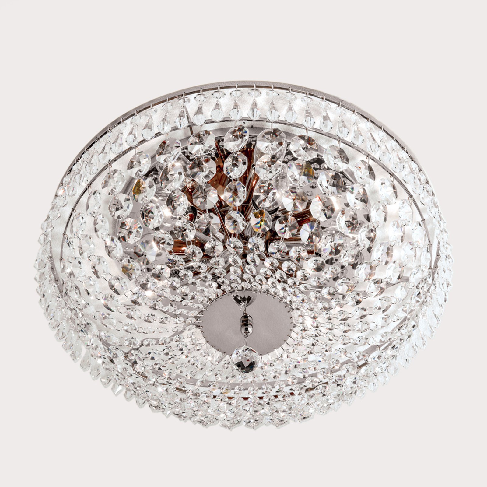Kryształowa lampa sufitowa SHERATA śr.  45 cm