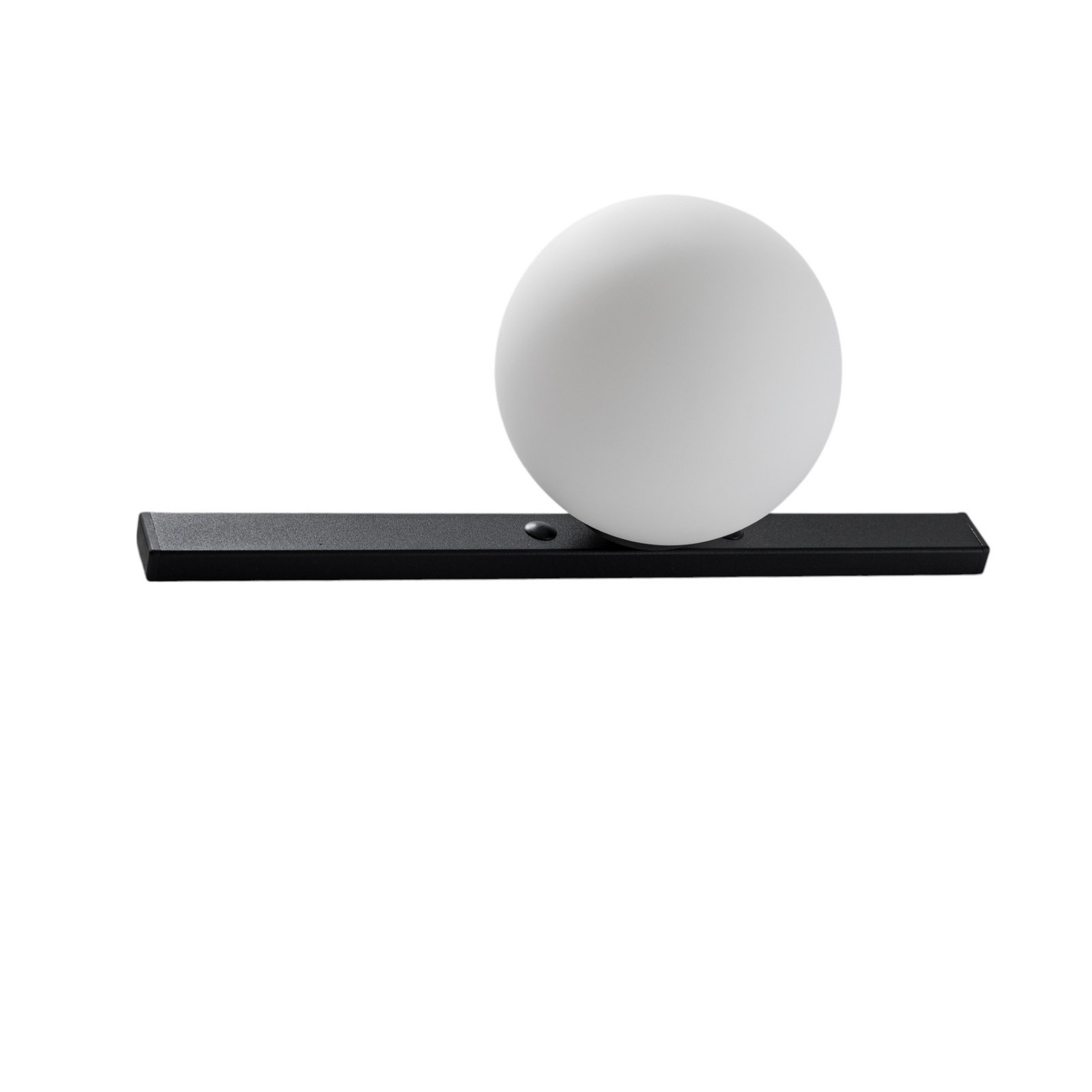 Garda wall light, black, metal, glass, 1-bulb Garda wall light, black, metal, glass, 1-bulb