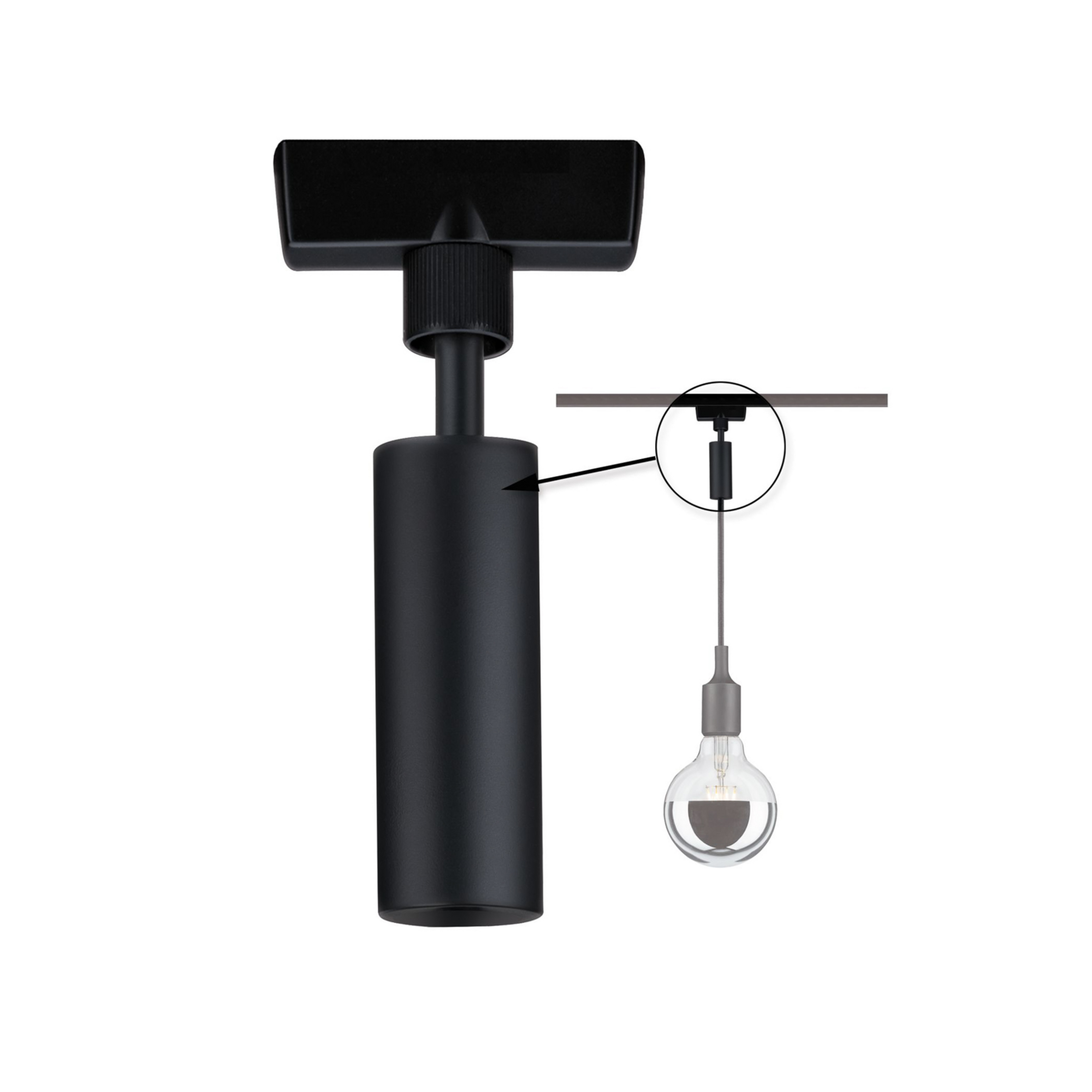Paulmann URail pendeladapter Universal 50 W sort