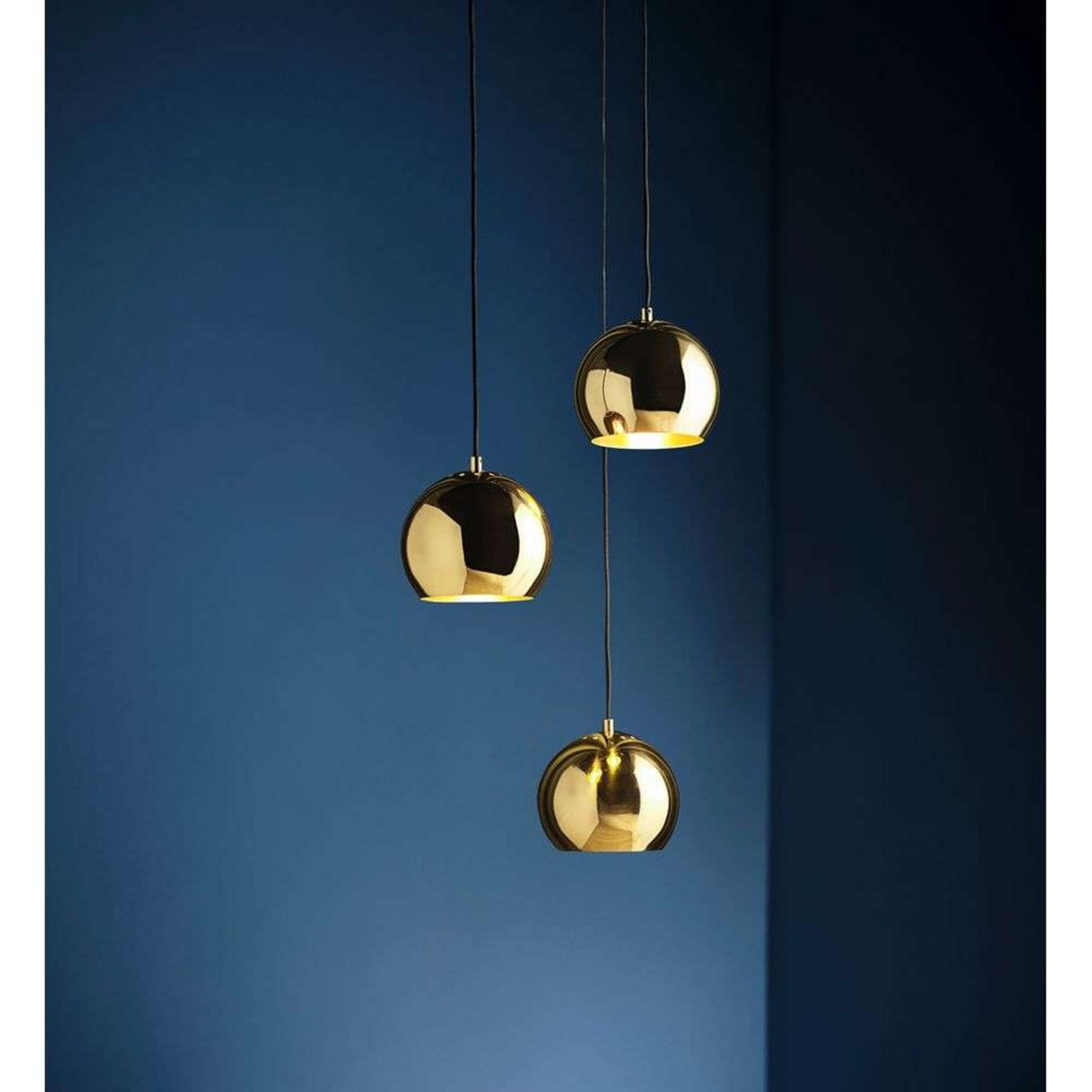 Ball Závěsná Lampa Ø18 Solid Glossy Brass - Frandsen