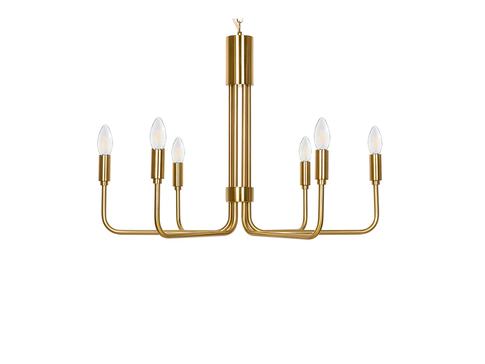 Elanova 6 Lampadario Brass - Lindby