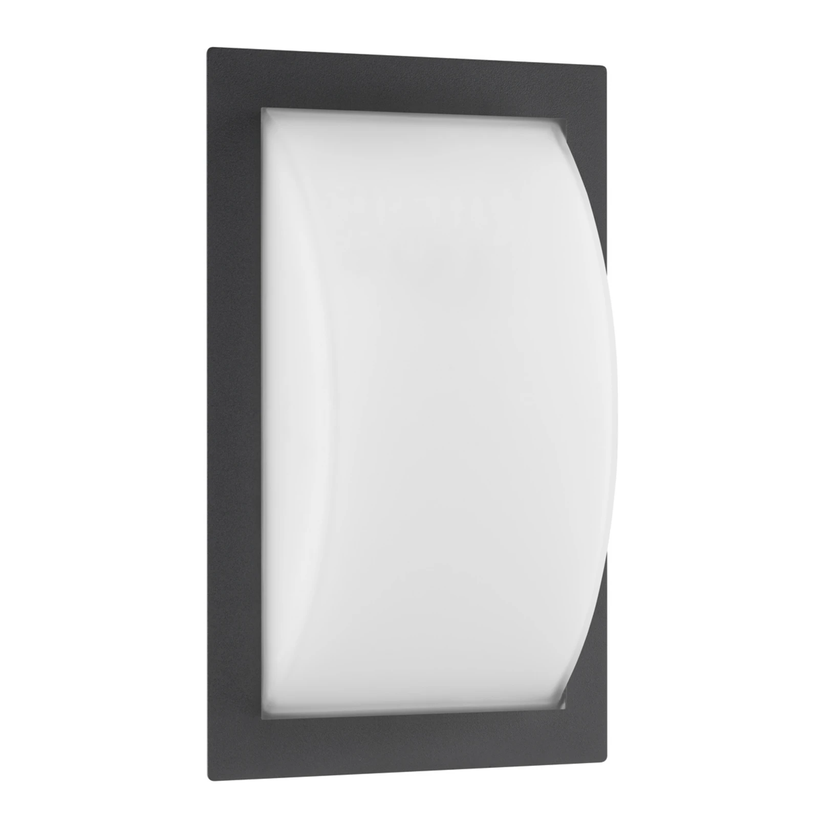 Ivett utomhusvägglampa, grafit, E27, glas