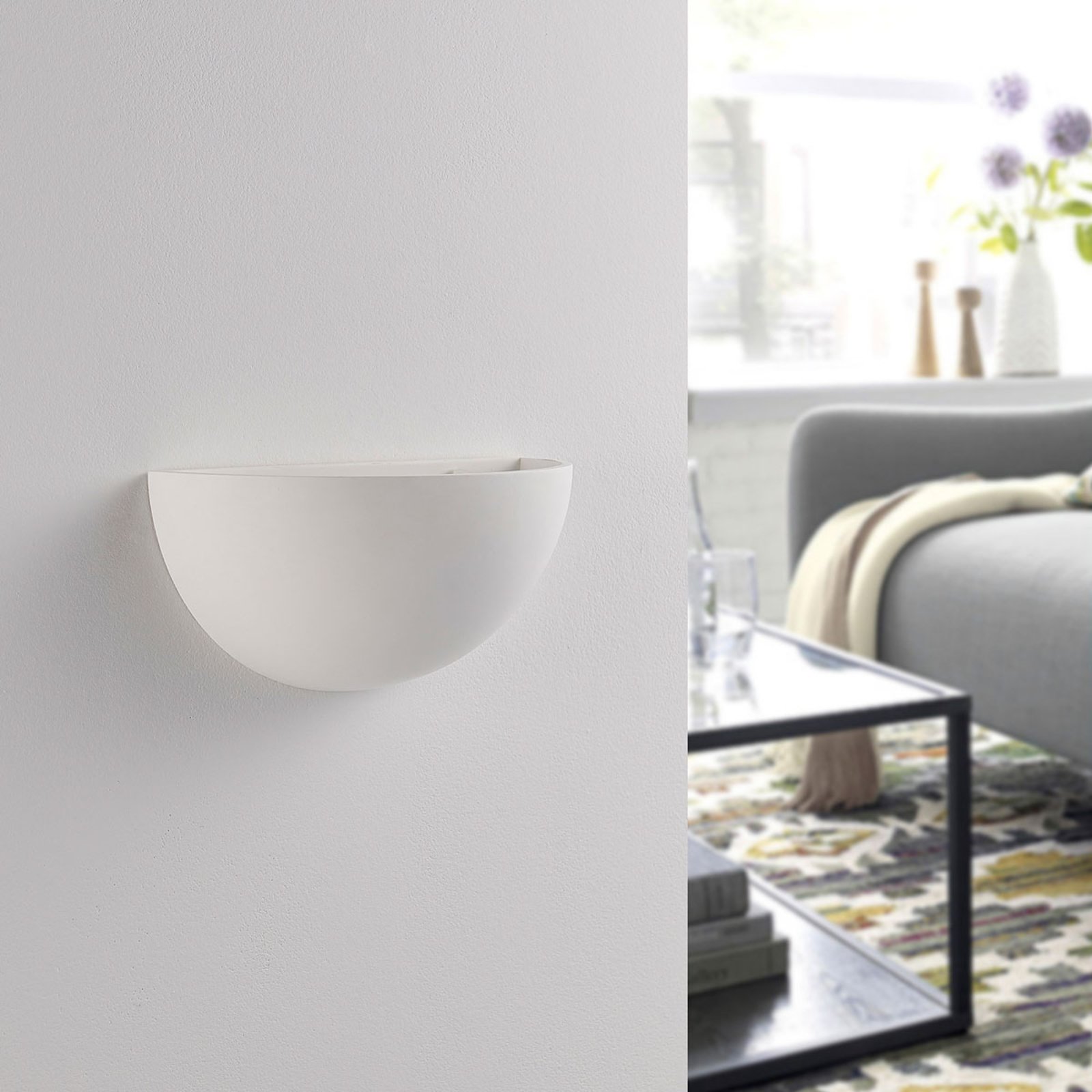 Narin Applique Murale White - Lindby