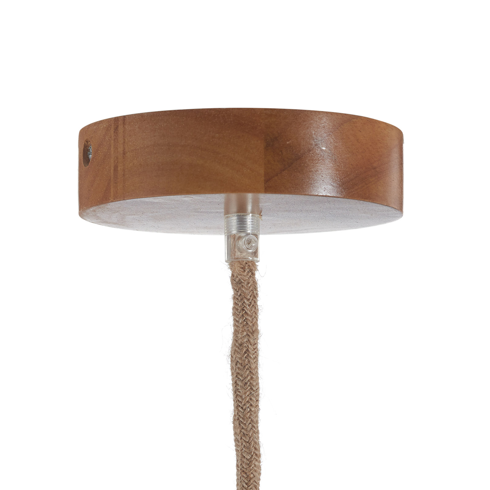 Lampa wisząca Bolita z drewna, Ø 42 cm
