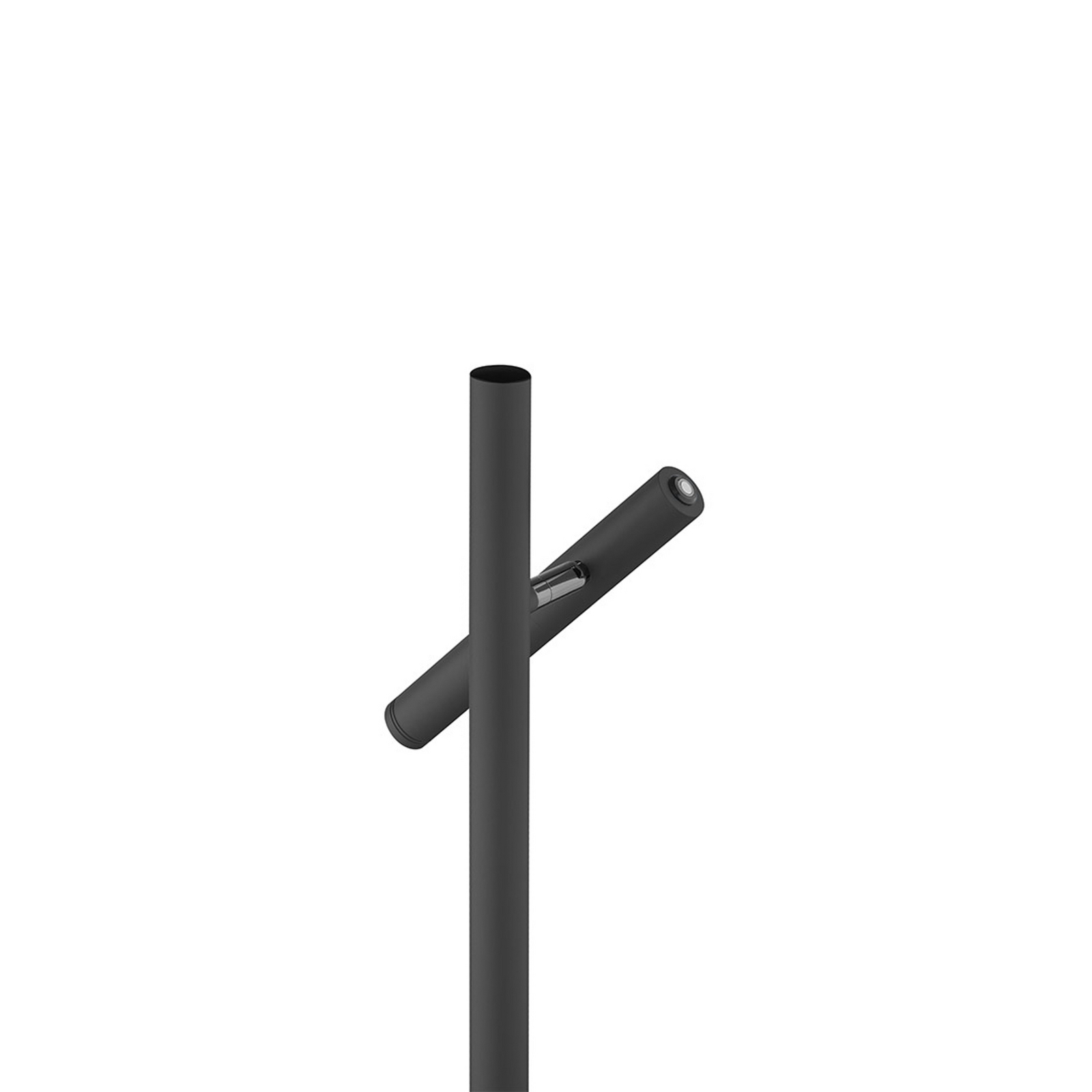 Lampa stołowa LED na akumulator Streak-B, wysokość 50 cm, czarna, metalowa Lampa stołowa LED na akumulator Streak-B, wysokość 50 cm, czarna, metalowa
