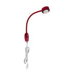 Lindby zidna svjetiljka Jyla crvena/crna leća 4200 K GX53 flexarm