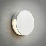 Lucande Advero LED outdoor wall lamp, light grey, house number, CCT