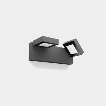 LEDS-C4 Modis ud. væglampe 2x16,6W CCT, antracit