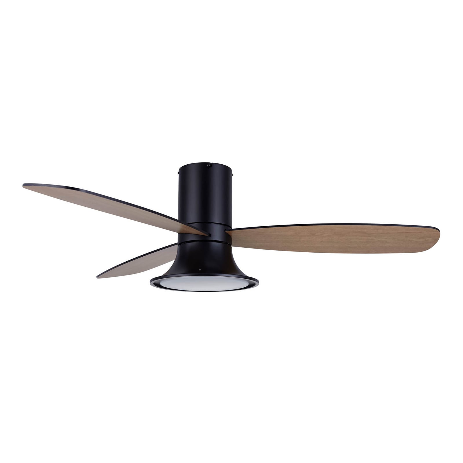 Flusso Deckenventilator mit Licht schwarz 132cm leise Beacon