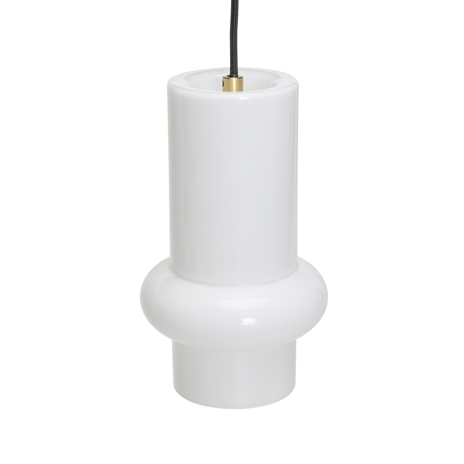 Pilule Down hänglampa, vit blank, Ø 15 cm – Hübsch