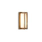 Ice Cubic 3413 outdoor wall light, antique brass