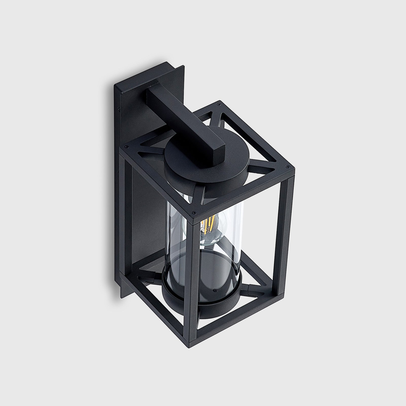 Lucande Außenwandlampe Ferda, 2er-Set, anthrazit, IP44