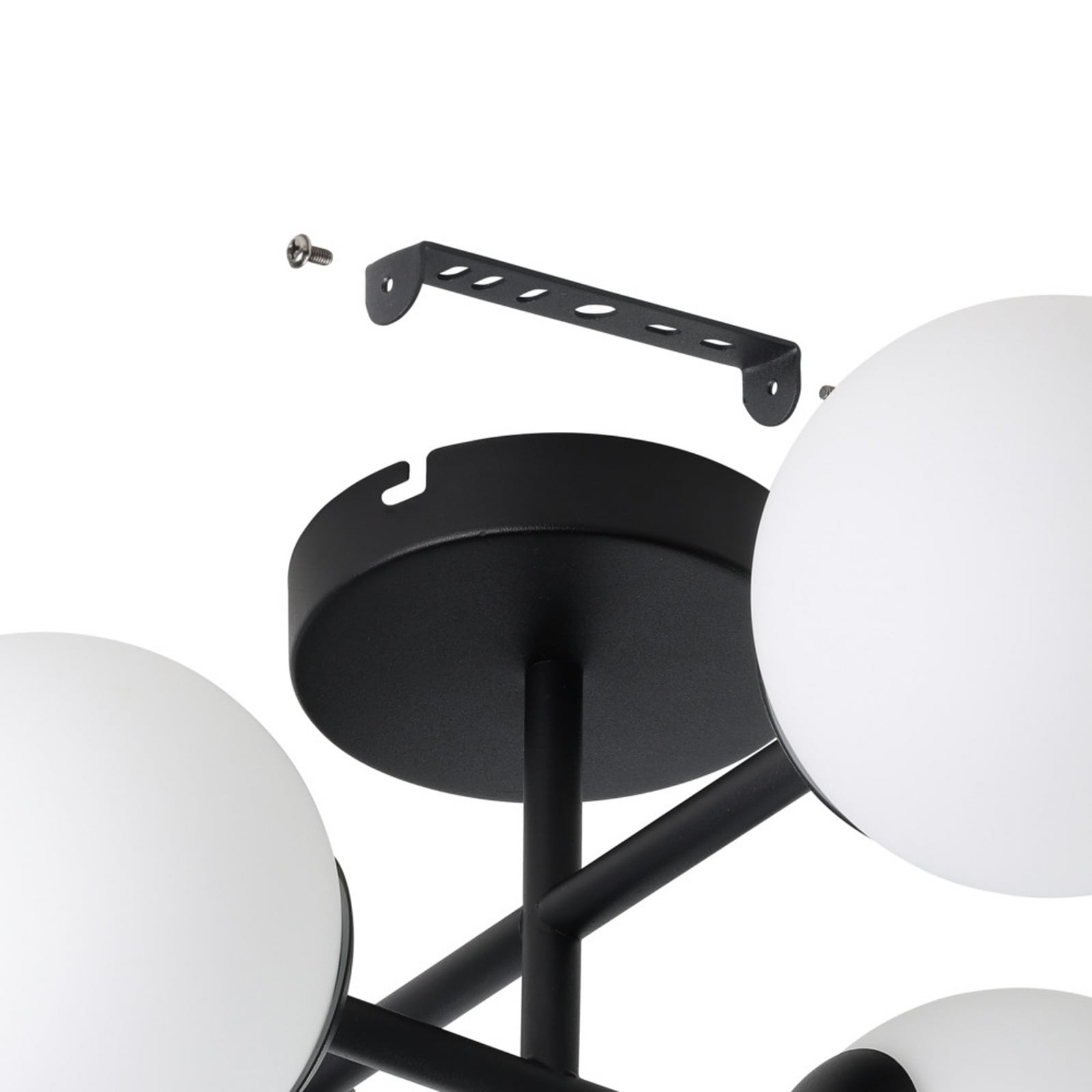 EGLO Deckenlampe CASTROVIDO schwarz 48 cm 4-flg. IP44 G9-LED