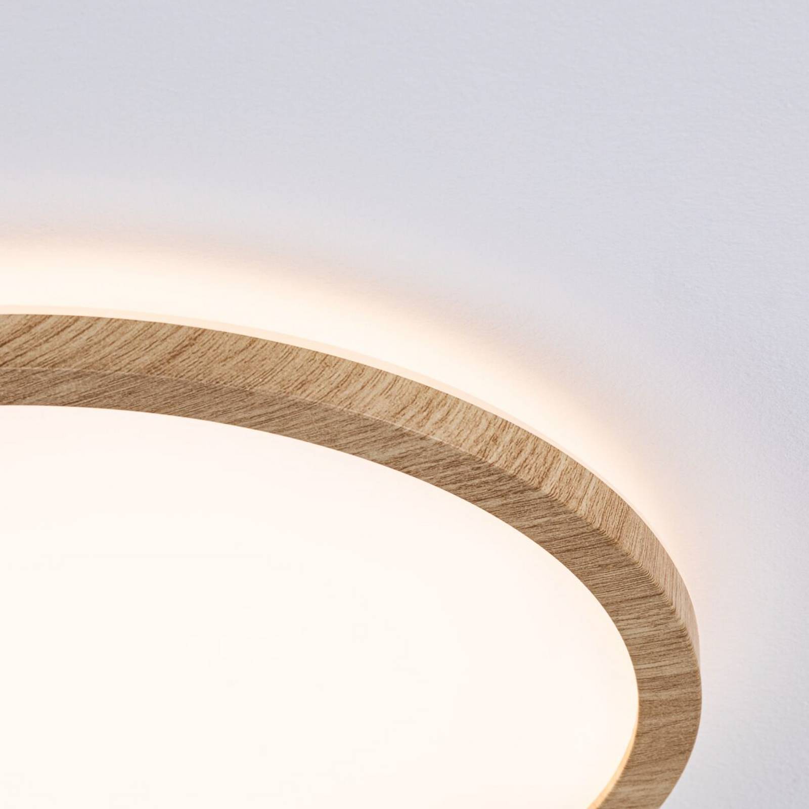 Paulmann LED-Deckenlampe Atria Shine Ø29cm eiche IP44 3.000K günstig online kaufen