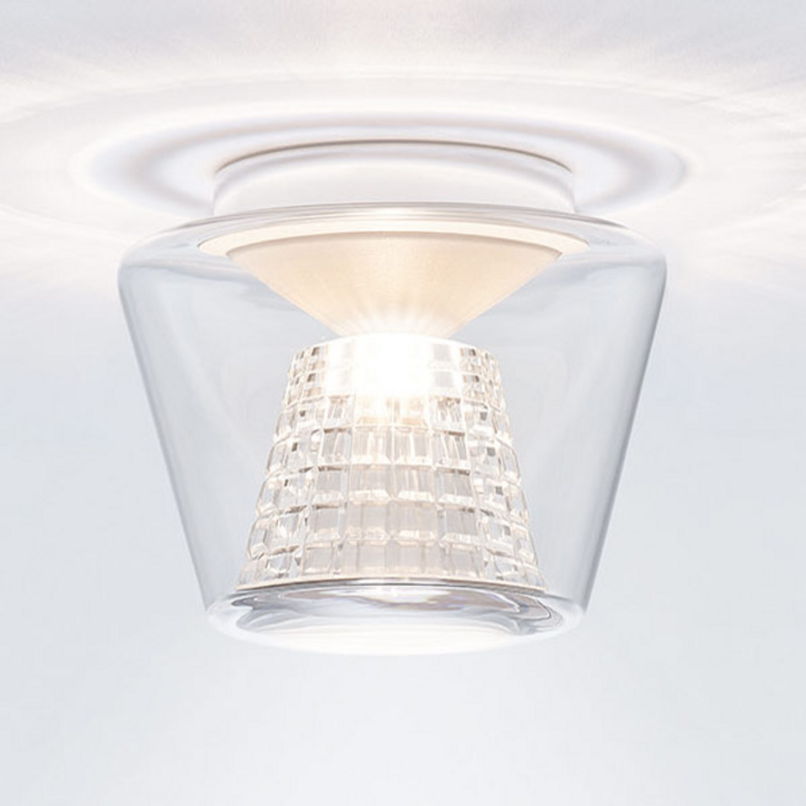 Serien Lighting serien.lighting Annex S - plafonieră LED - Camera de zi / sufragerie - design - transparent - Sticlă