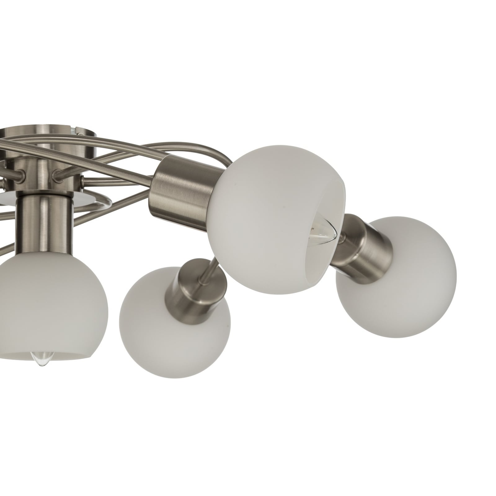 Ciala 7 Lampa Sufitowa White/Nickel - Lindby Ciala 7 Lampa Sufitowa White/Nickel - Lindby