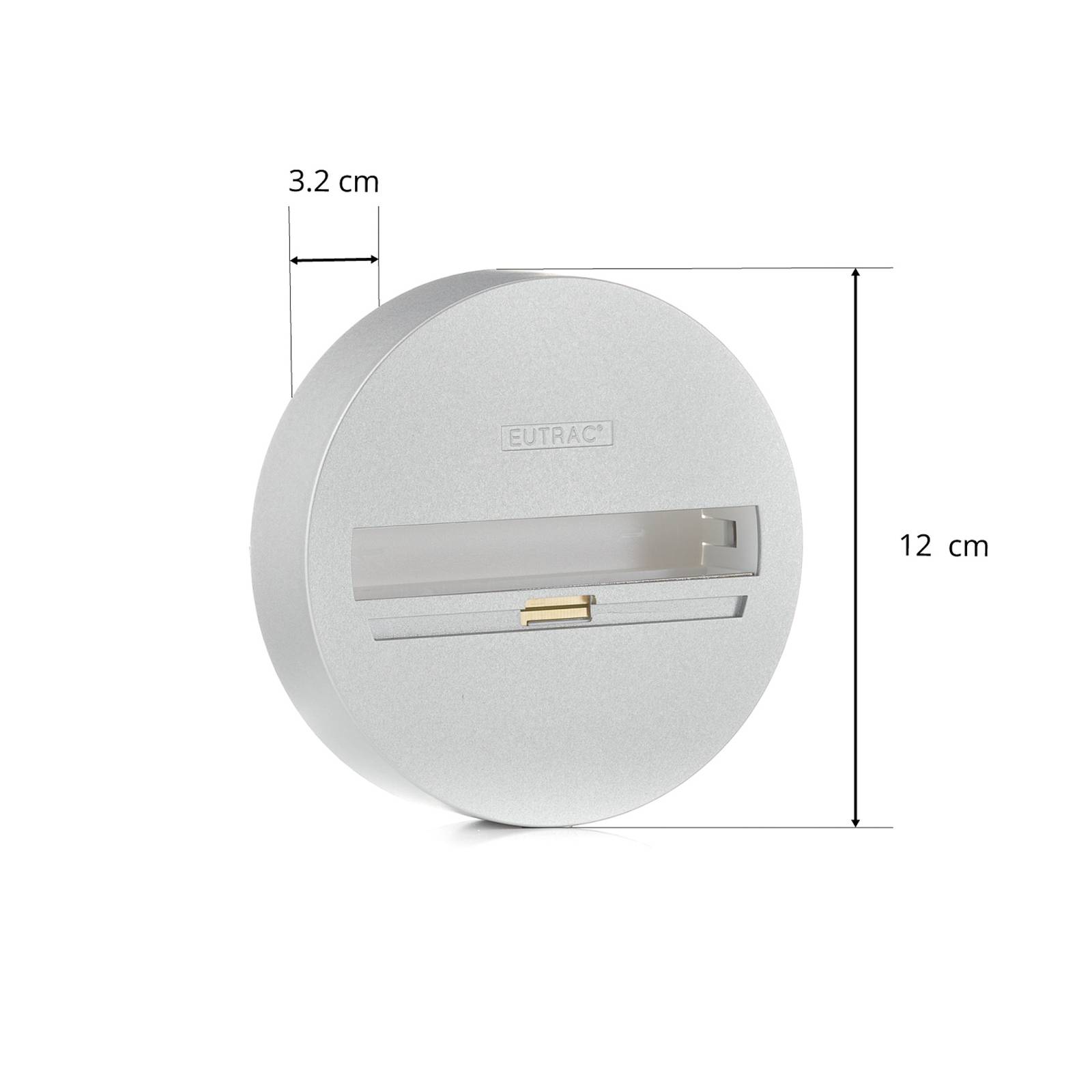 Eutrac Monopoint montage saillie triphasé argent