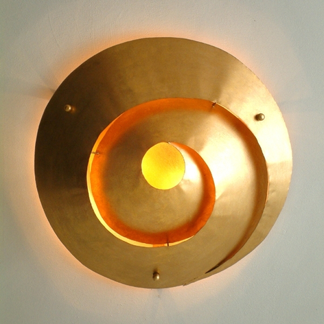 Stilfull tak-/vägglampa LABIRINTO i guld