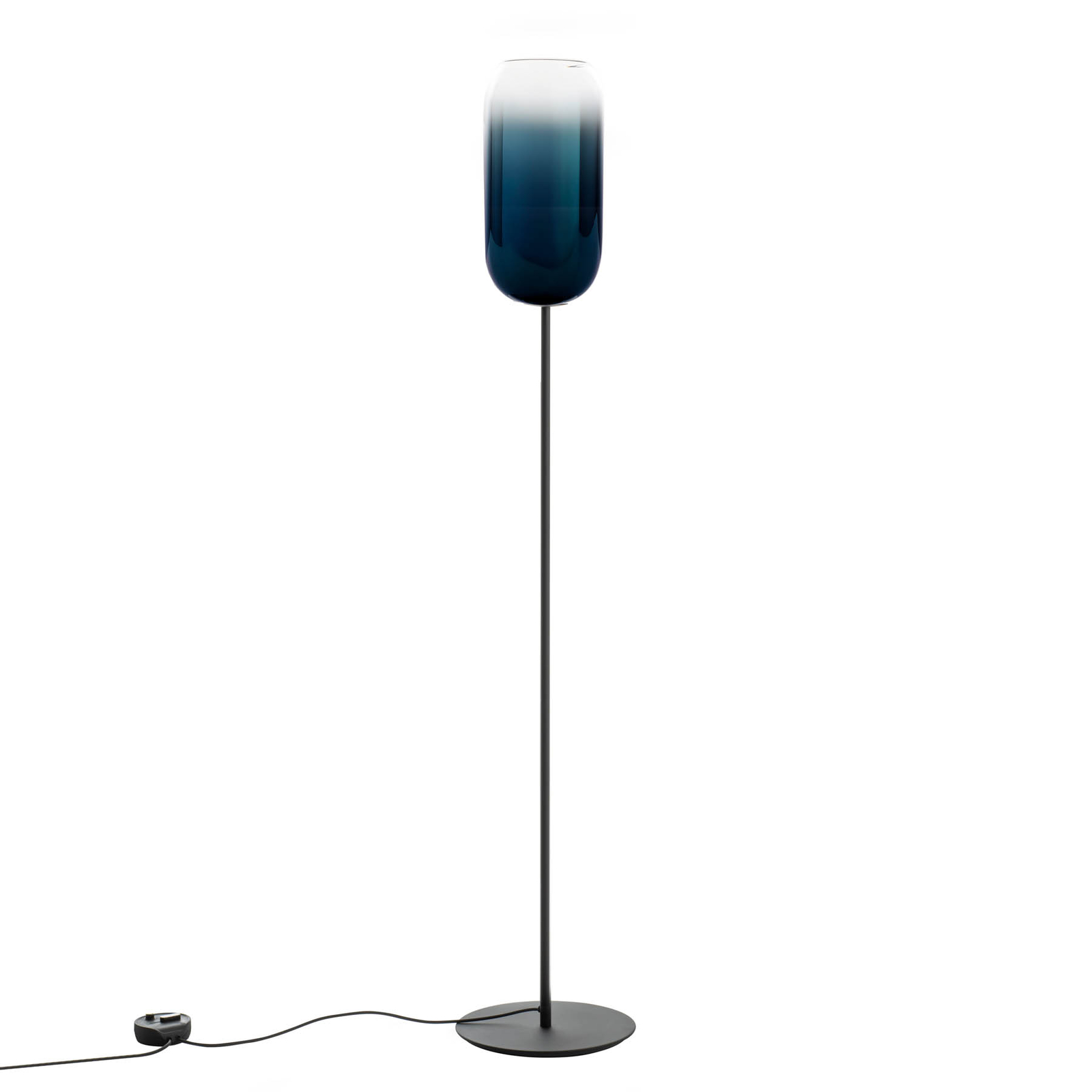 Artemide Gople lámpara de pie, azul/negro