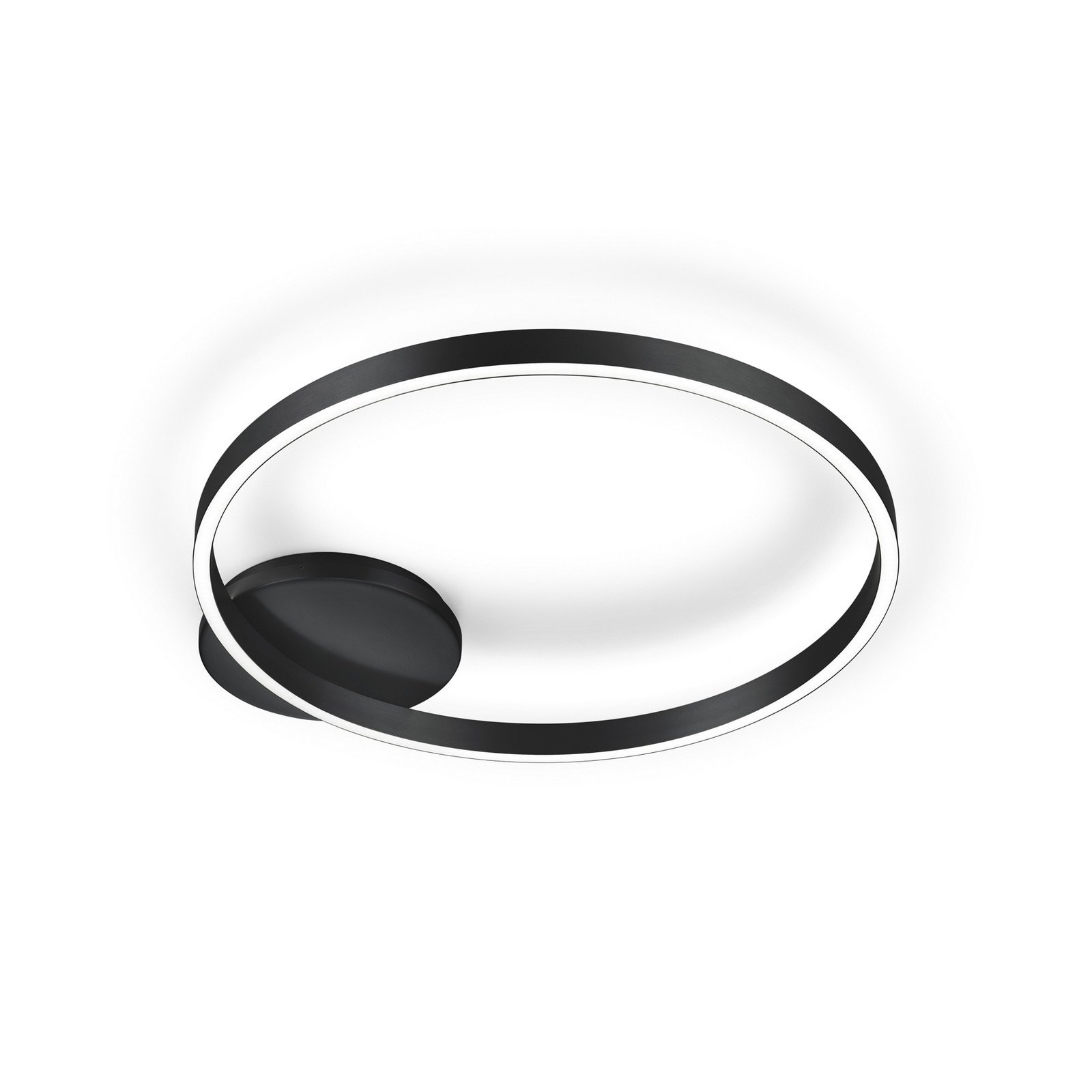 Plafonieră cu LED Anel-60 negru direct/indirect