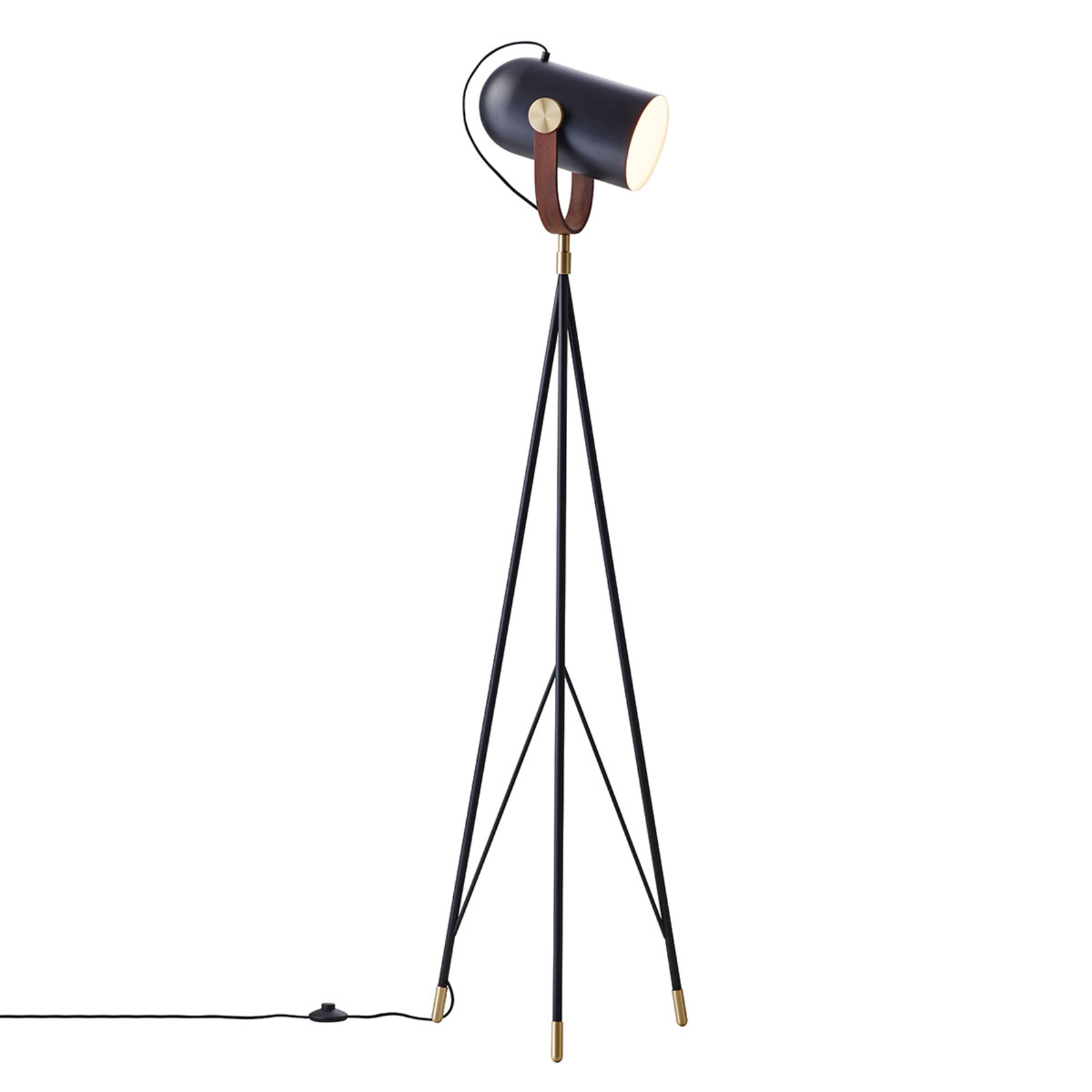 LE KLINT Carronade High - černá stojací lampa