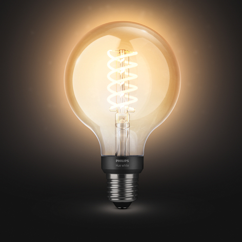 Philips Hue White 7 W27 filamentpære Globe G95