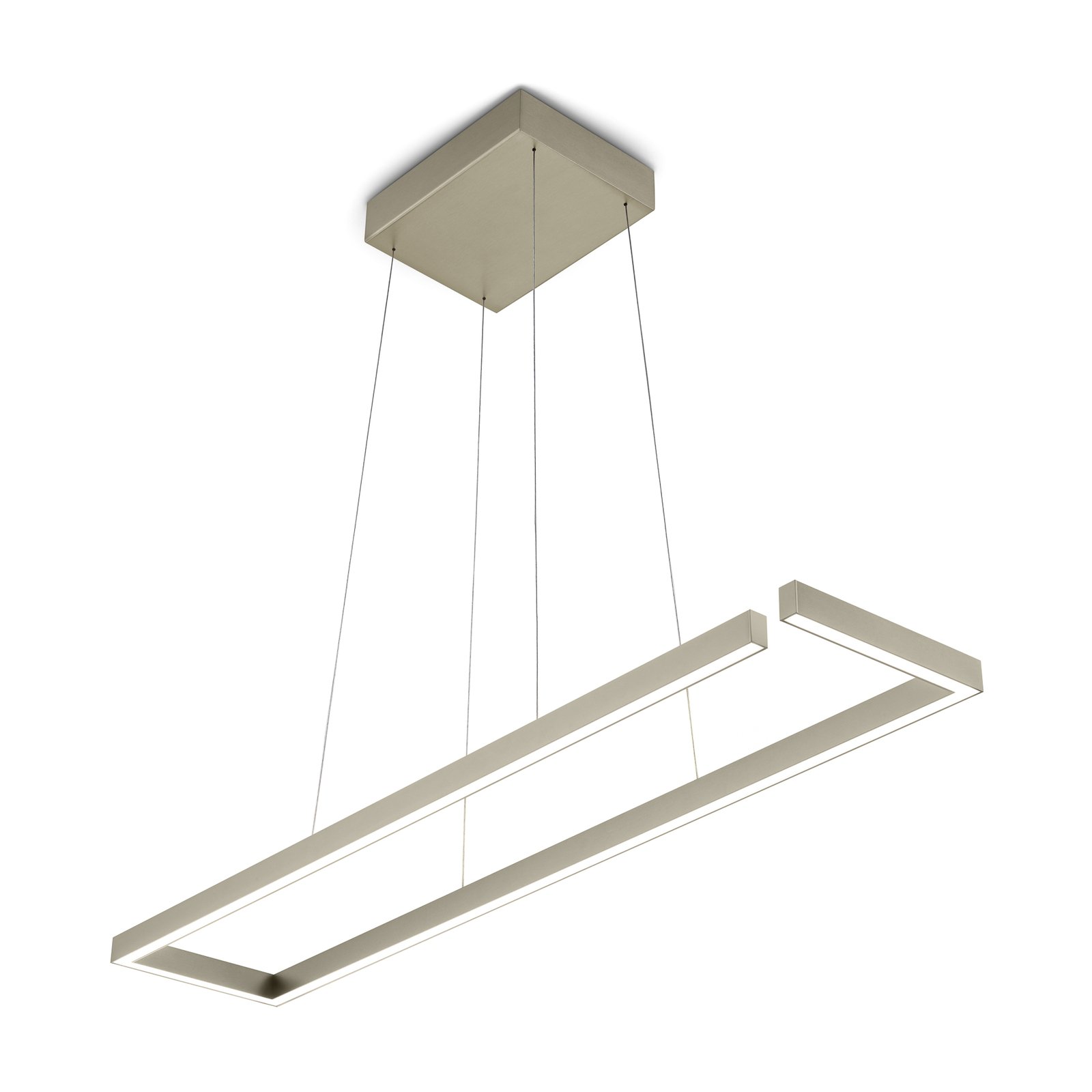 Marisa LED hanging lamp, angular, dimmable, CCT