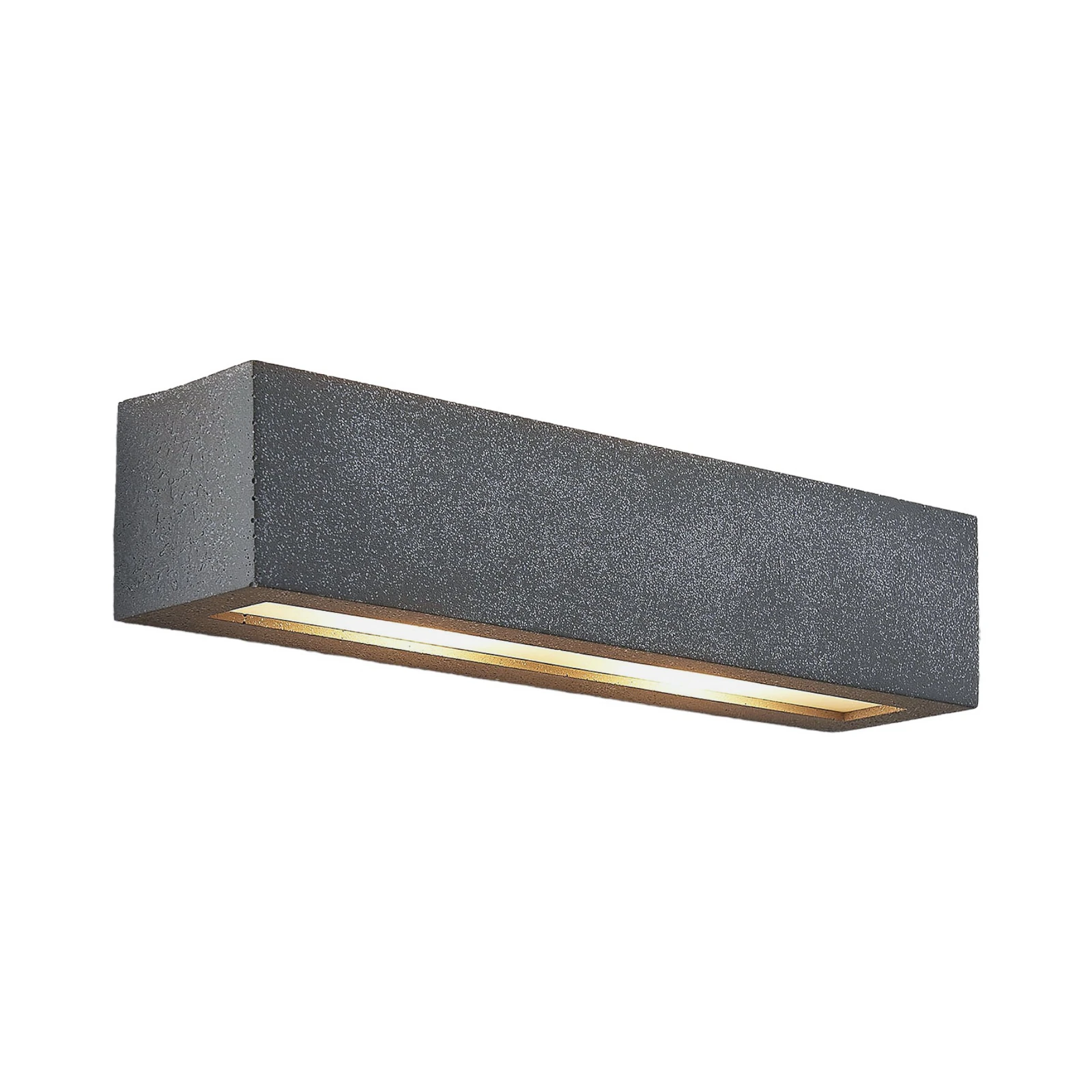 Lindby Nellie fali lámpa, szürke, beton, 35,3 cm széles