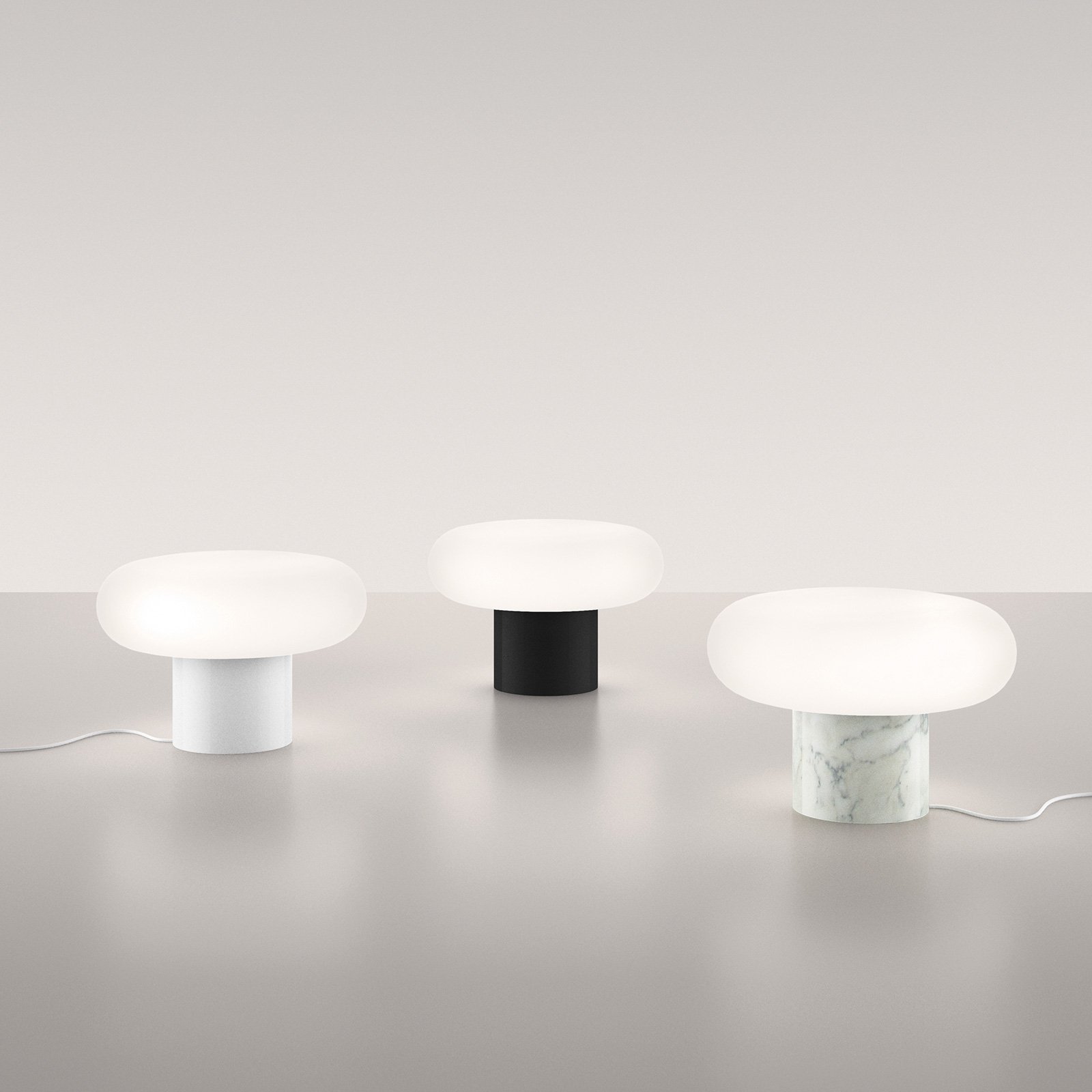 Artemide Itka LED table lamp marble base