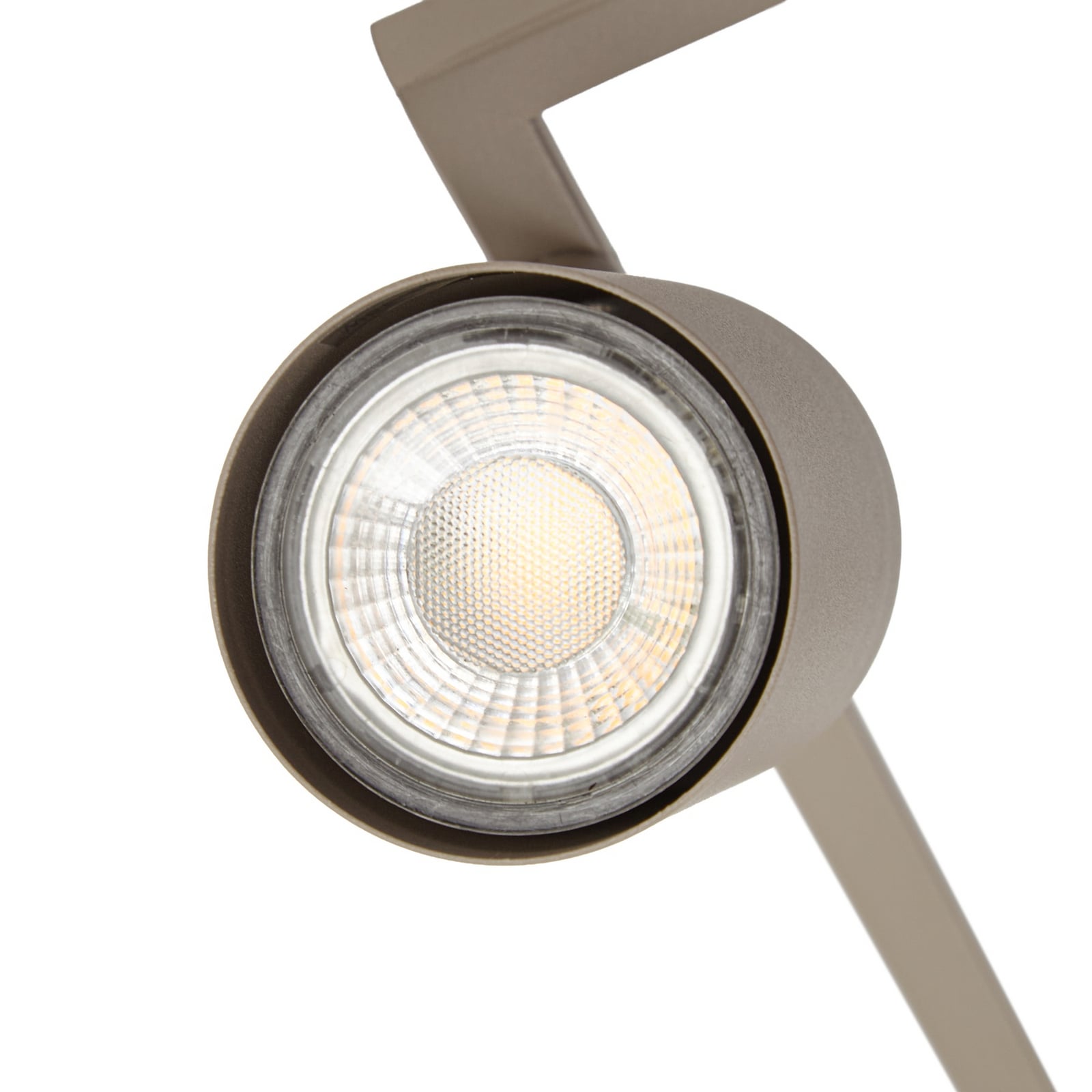Bravius plafondspot, bruin, 6-lamps, ijzer - Lindby Bravius plafondspot, bruin, 6-lamps, ijzer - Lindby