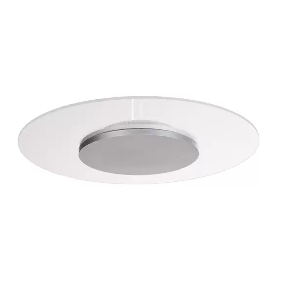 Lampenwelt LED-Deckenleuchte Zaniah, 360°-Licht, 24W, silber