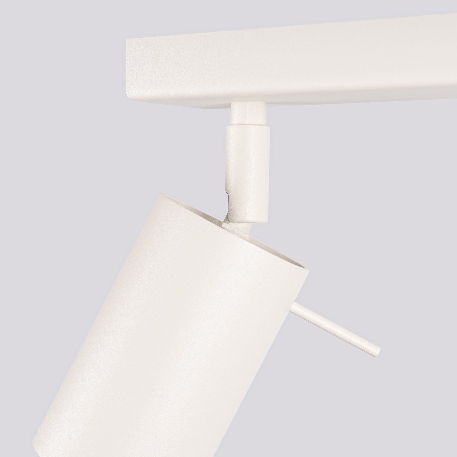 Deckenstrahler Ring, beige, Länge 117 cm, Stahl, 6-flg.