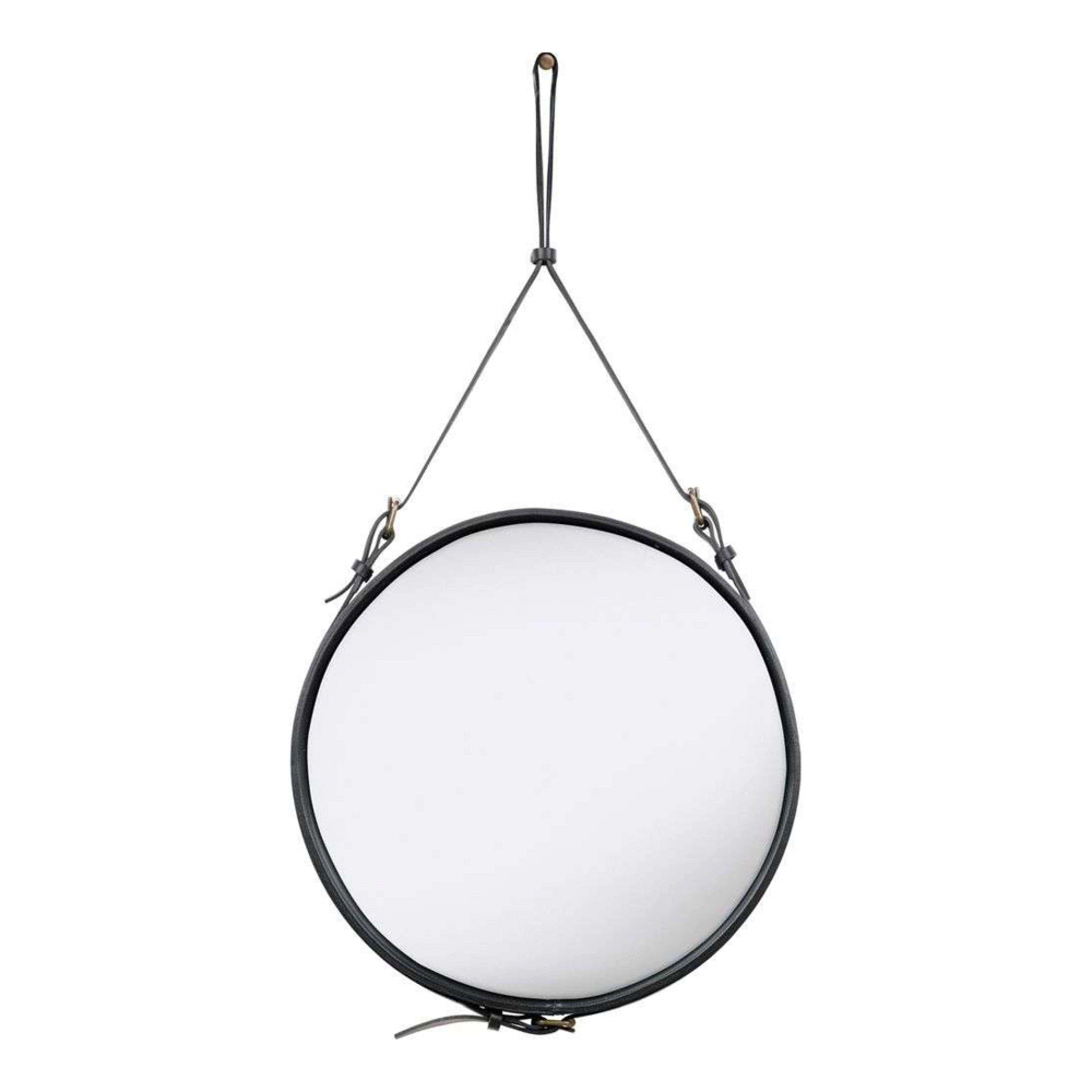 Adnet Peili Circular Ø58 Black Leather - GUBI