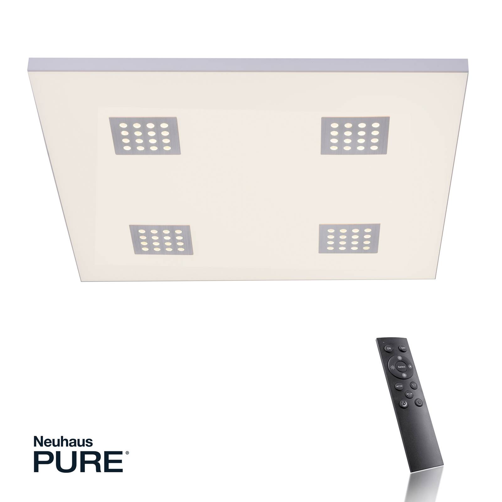 Paul Neuhaus Pure-Neo lampa sufitowa LED 62x62cm