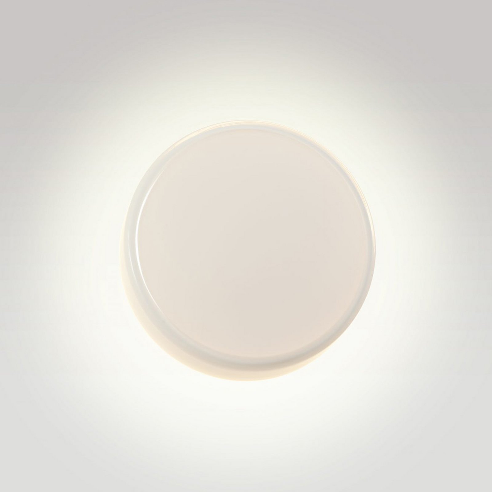 Applique murale LED MARSET Caramel, opale, Ø 38 cm, TRIAC, verre