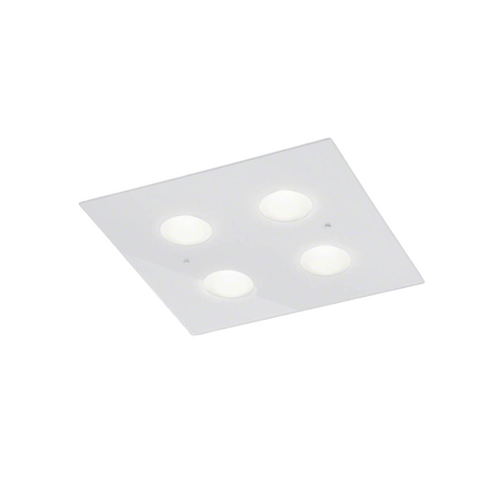 Helestra Nomi LED-Deckenleuchte 38x38cm dim weiß