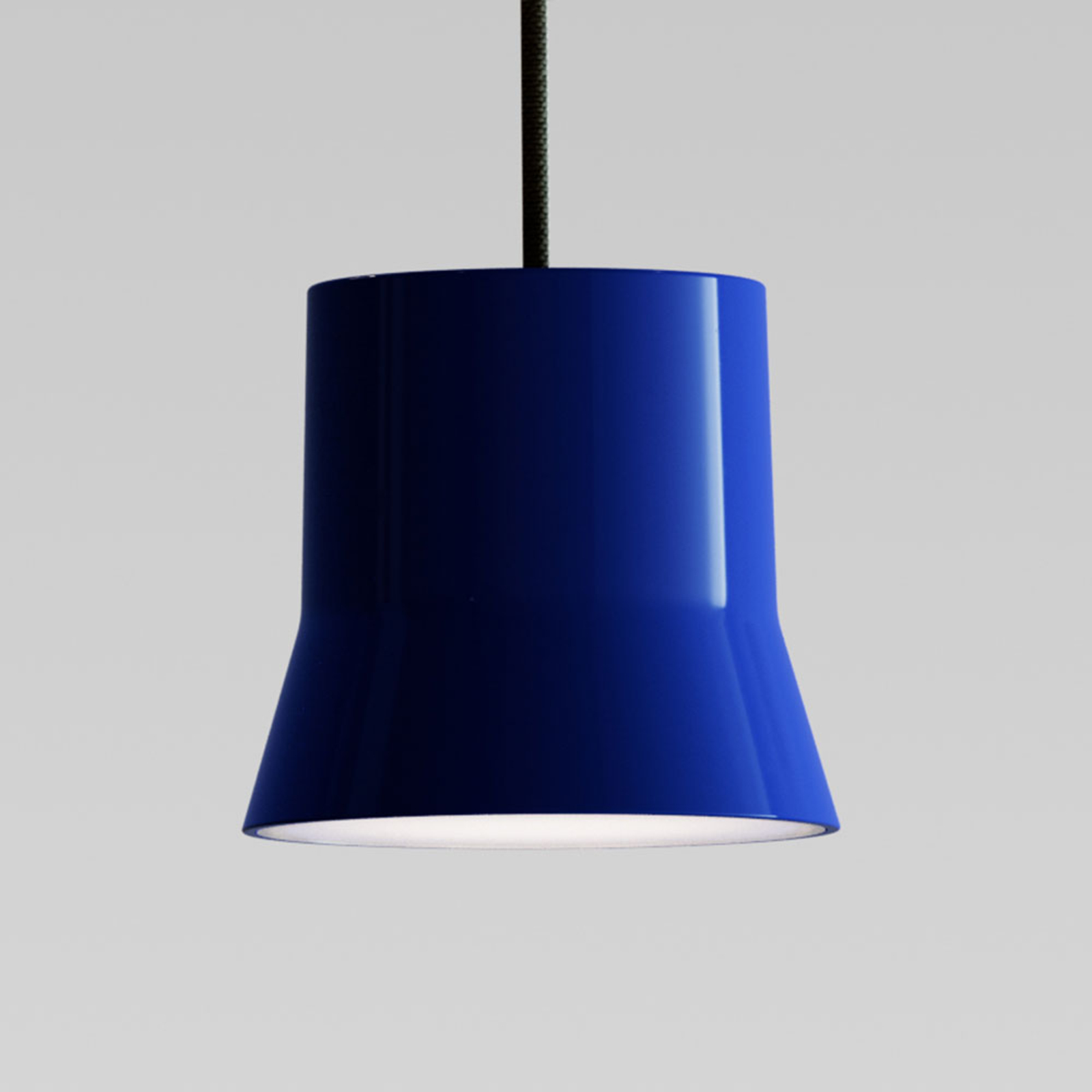 Artemide GIO.light LED hanging light, blue, for Living / Dining Room, aluminium, glass, 8 W, energy efficiency: A, H: 9.8 cm