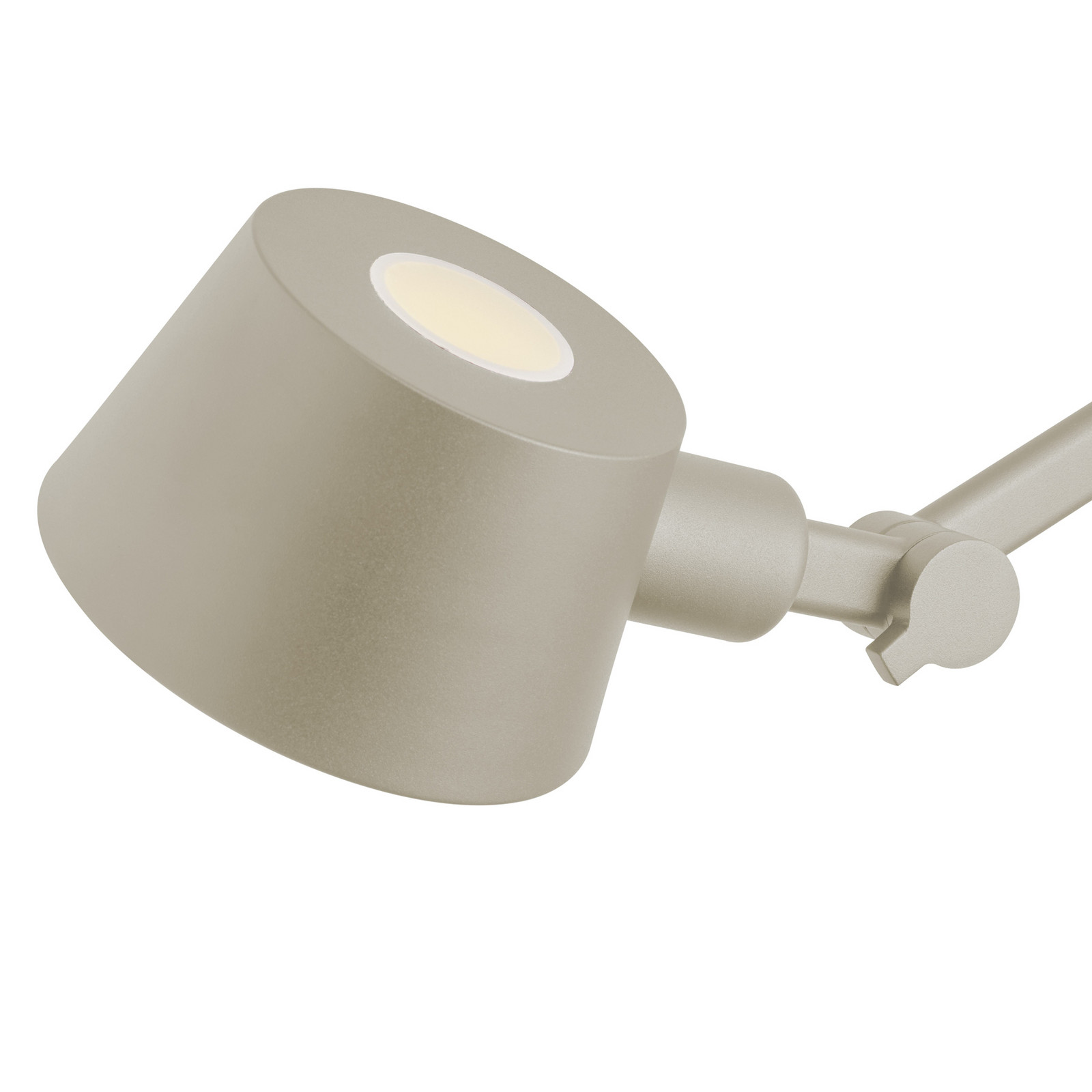 HELL Lampă de birou Medo culoare nisip înălțime 93 cm E27 - Camera de zi / sufragerie - modern - de culoarea nisipului - Metal