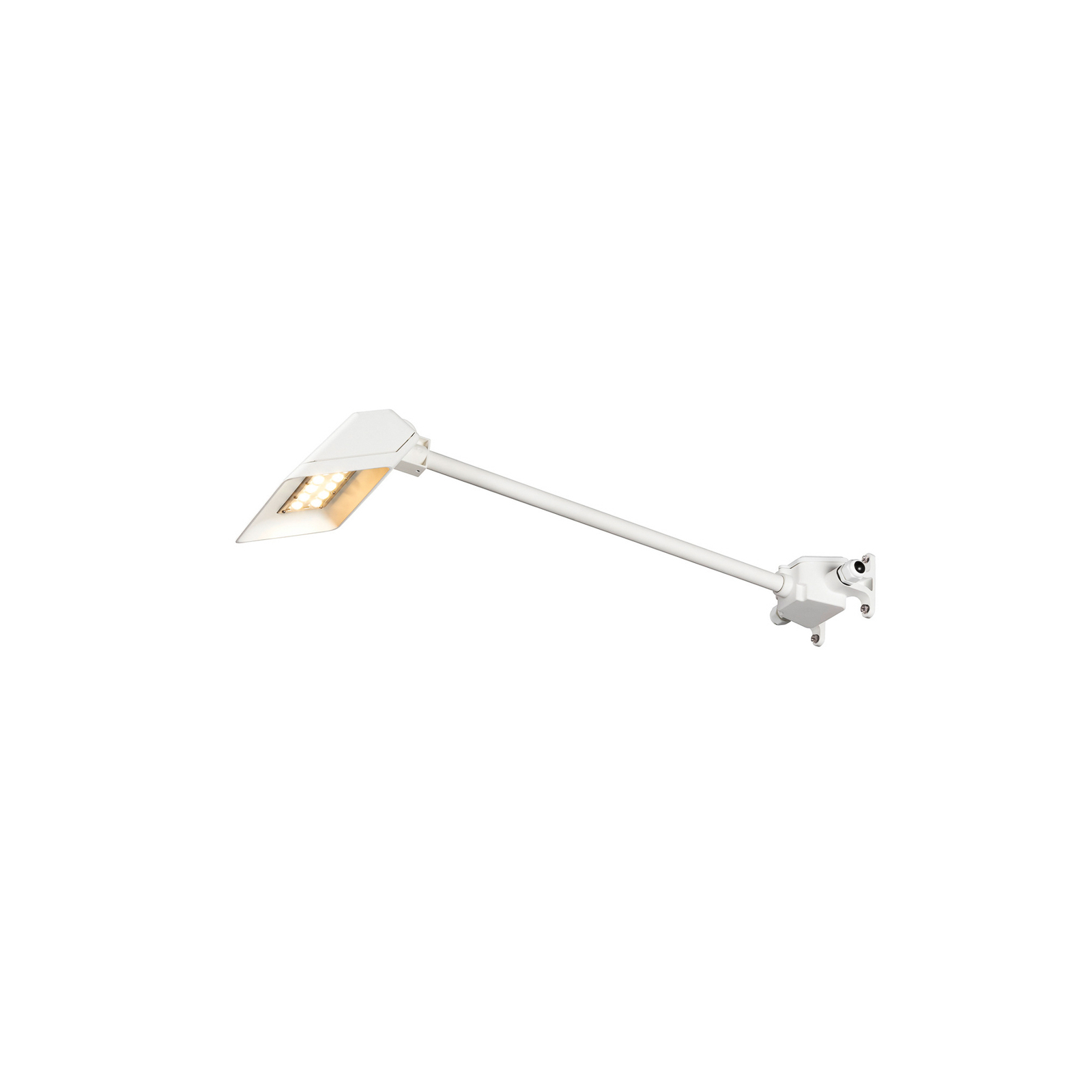 SLV LED-Wandlampe Today Pro, weiß, Alu, Ausladung 66,6 cm